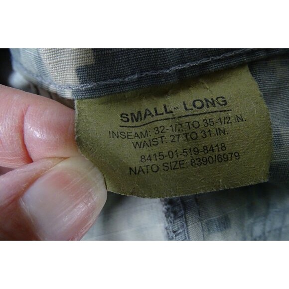 ACU Trousers Small Long & Coat Sm X-Long Digital Camo/Nylon Ripstop Army Combat - Picture 6 of 7